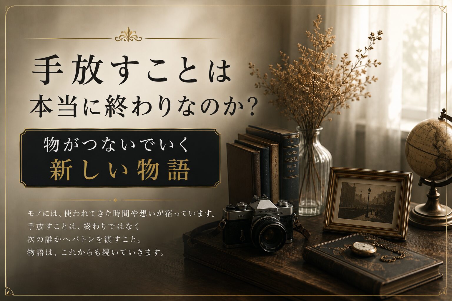 手放すことは本当に終わりなのか？｜物がつないでいく新しい物語