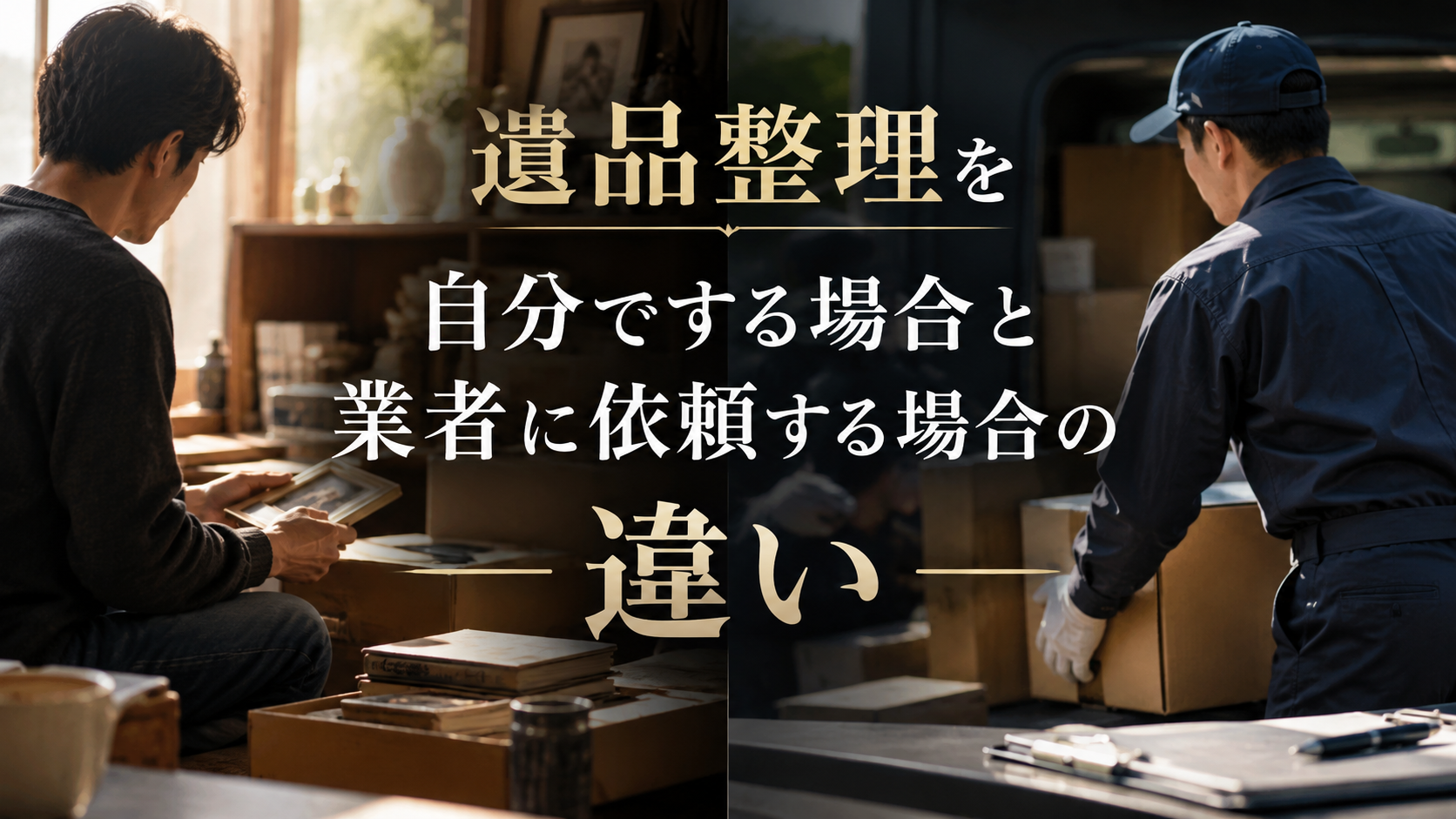 遺品整理を自分でする場合と業者に依頼する場合の違い
